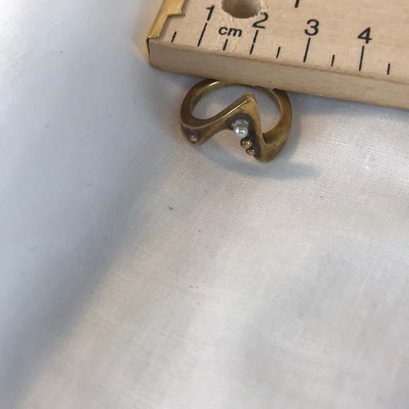 Vintage Jack Boyd Bronze Ring with Pearl - Picture 5 of 8